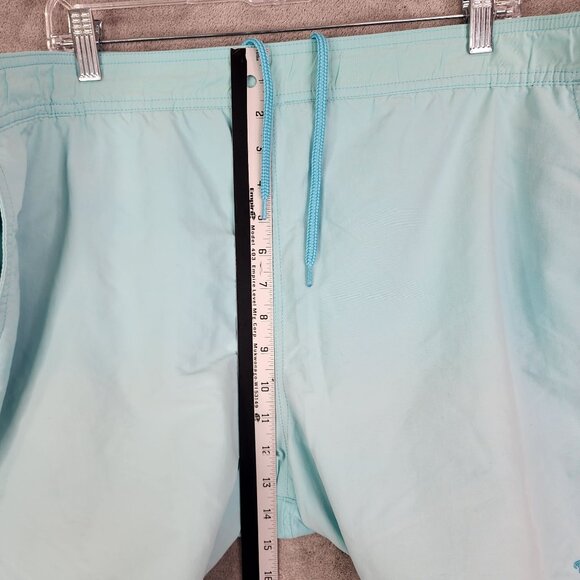 Mens Caribbean Swimwear Blue Swim Trunks Shorts Drawstring Waist Mesh Lining XL - Picture 6 of 13